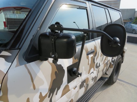 Braccio lungo + supporto magnetico - specchietti ausiliari per auto che trianno caravan 