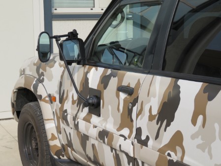 Braccio lungo + supporto magnetico per Boomer S - specchietti ausiliari per auto che trianno caravan 